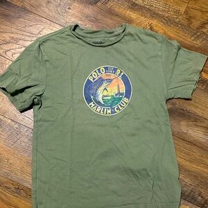 Polo by Ralph Lauren Blue Marlin Club Graphic Tee boys size M